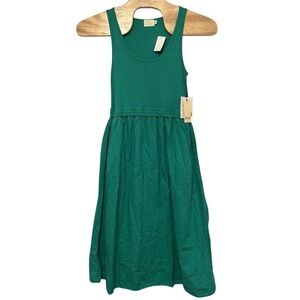 Nation LTD Sadelle Dress Island Time Green Womens Size XL Sleeveless Pockets NWT